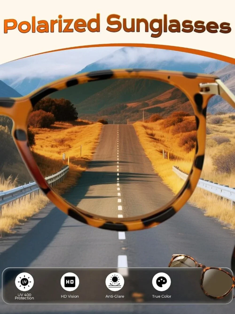 Trendy Polarized Sunglasses for Women - UV400 Retro Style for Beach & Parties